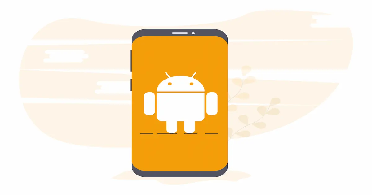 スマートフォンの画面に表示されたAndroidロゴと、社労士業務におけるAI活用・DX化のイメージ